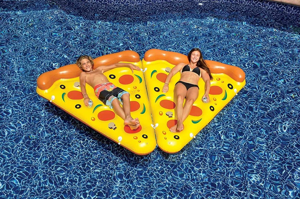 pizza shaped pool float