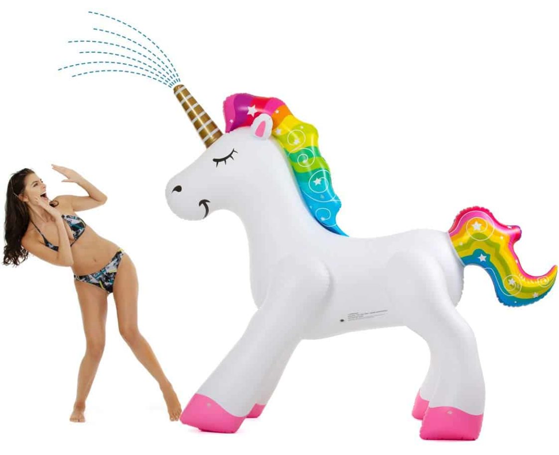 inflatable unicorn arch sprinkler