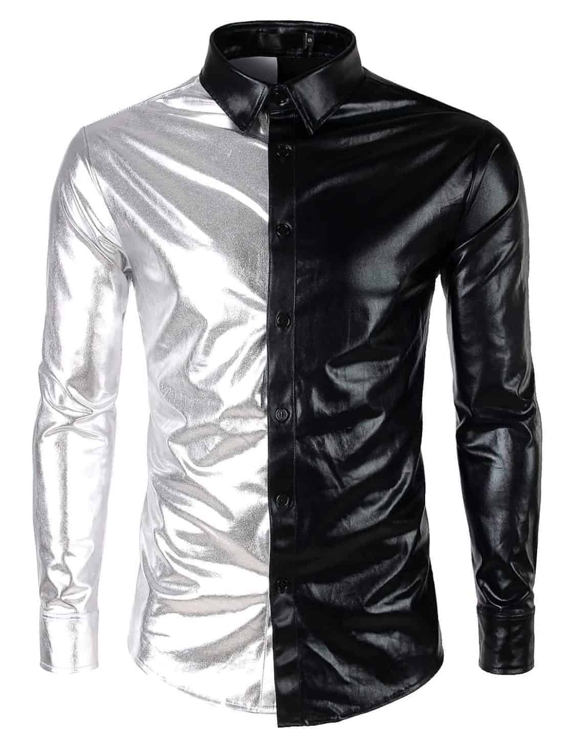 Half Silver Half Black Shirt - Swag Vibe