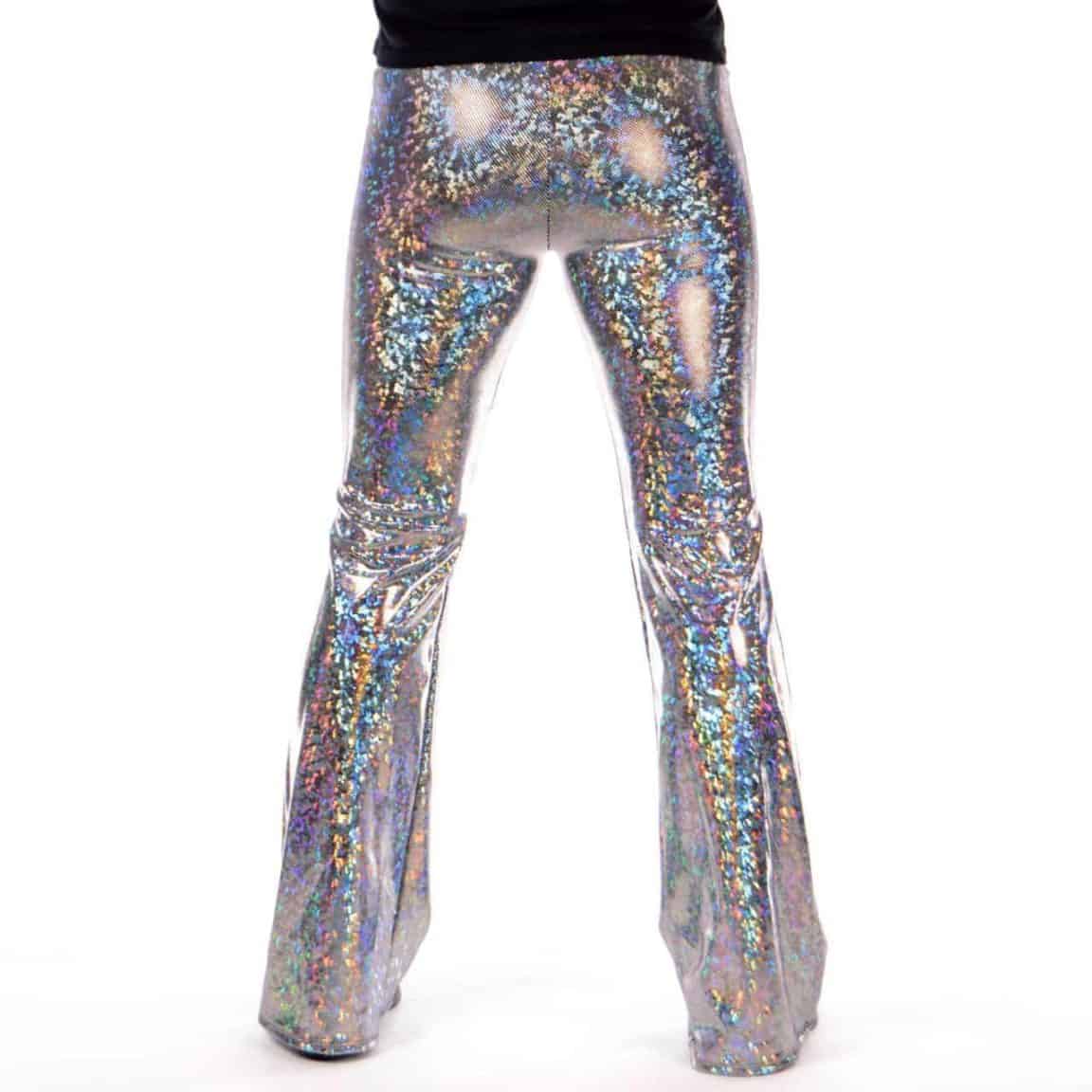 purple holographic pants