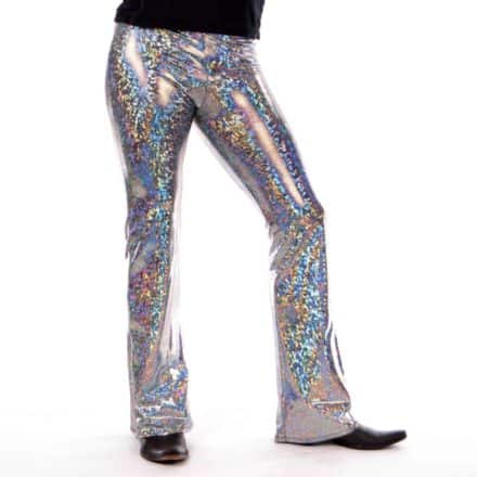 pink holographic pants