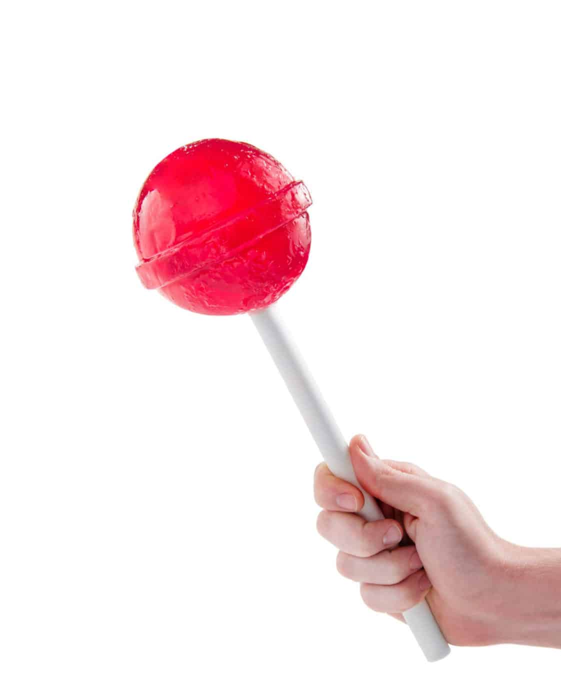 giant twisty swirl round holiday lollipop