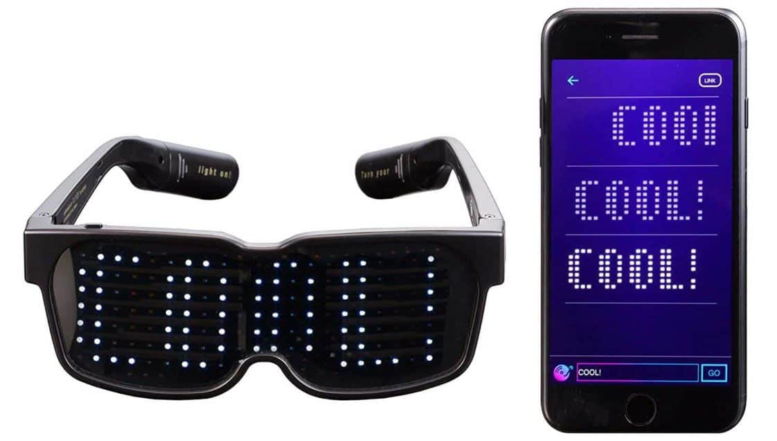 Programmable led glasses swag vibe