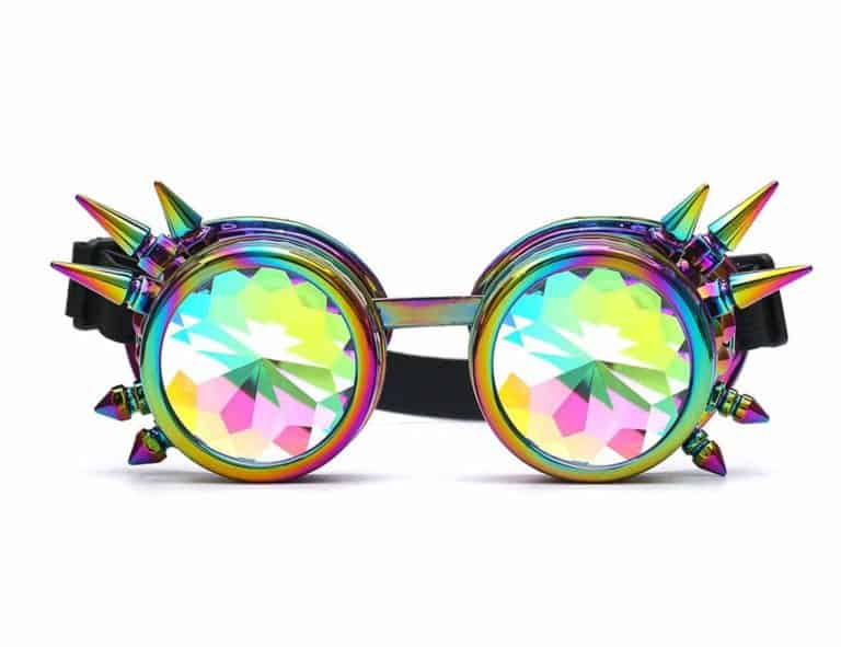 Rainbow Spiked Goggles - Swag Vibe